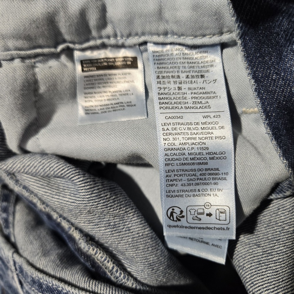 $120 Levis Workwear Loose Overalls Mens Size Small Denim Cotton Blue S - Picture 4 of 9